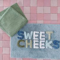 Sweet Cheeks Sea Blue Bath Mat