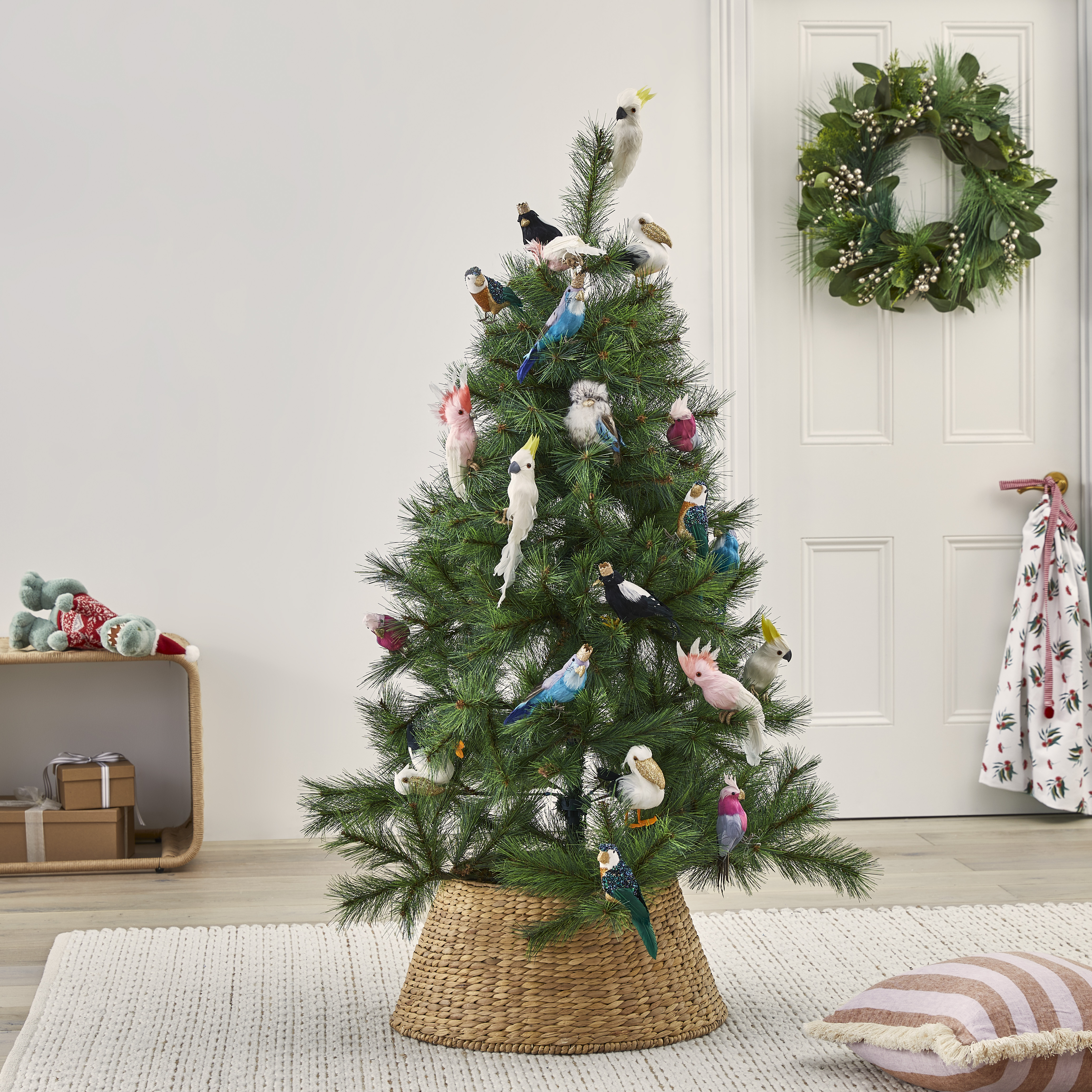 Christmas Medium Natural Woven Tree Skirt Adairs