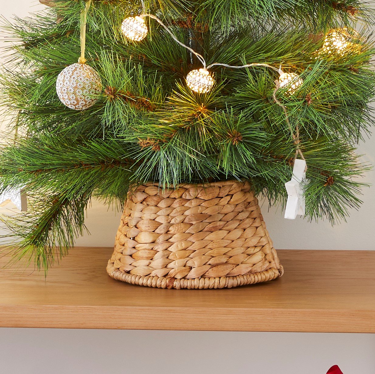 Christmas Small Natural Woven Tree Skirt Adairs