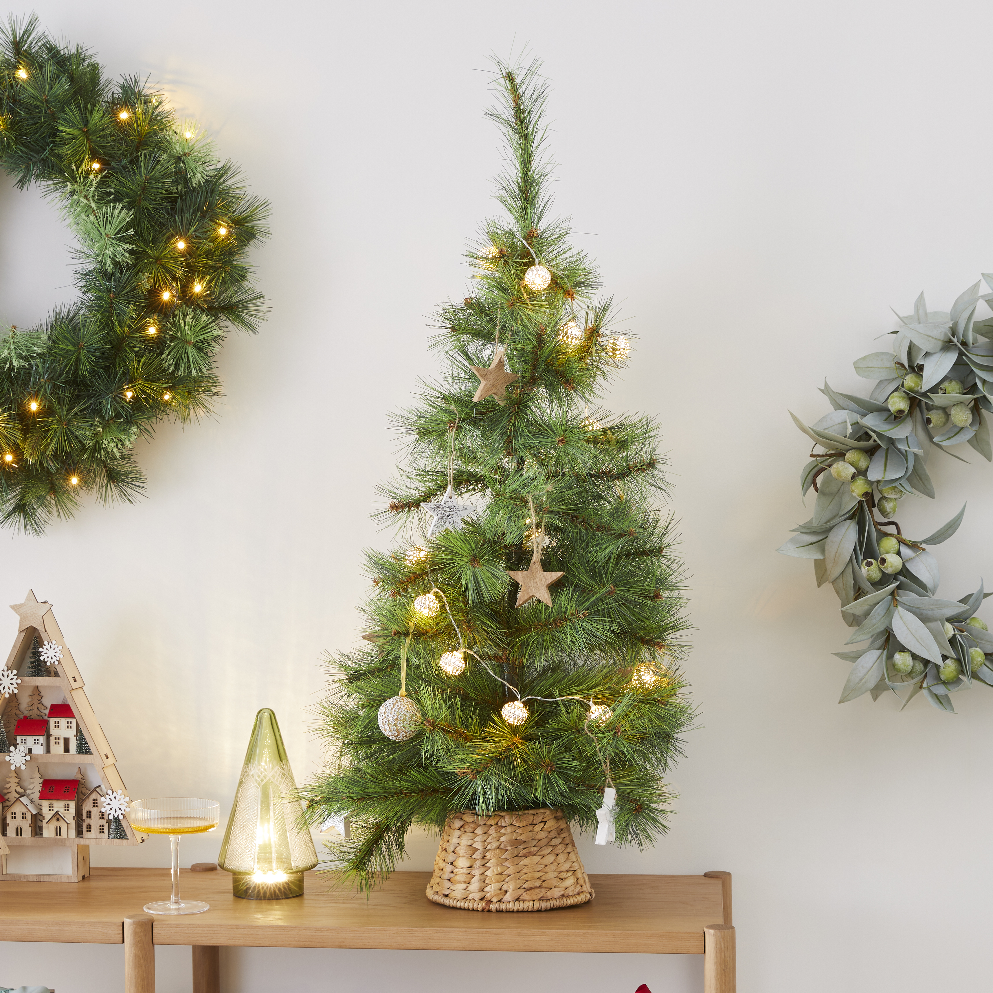 Christmas Small Natural Woven Tree Skirt Adairs