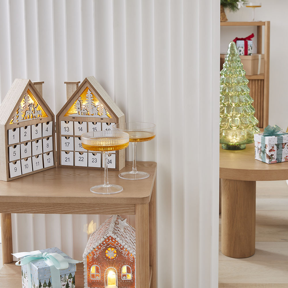 Festive Scene Natural Advent Calendar Adairs