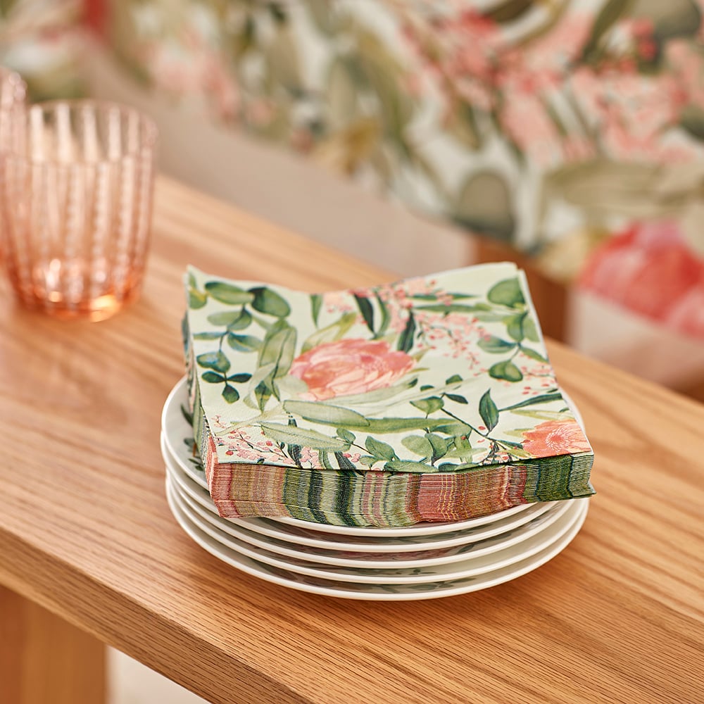 Festive Christmas Botanical Multi Paper Napkins Pack of 40 Adairs