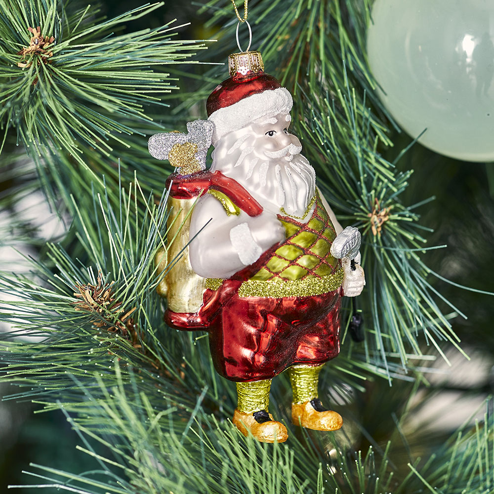 Santa christmas ball ornaments store