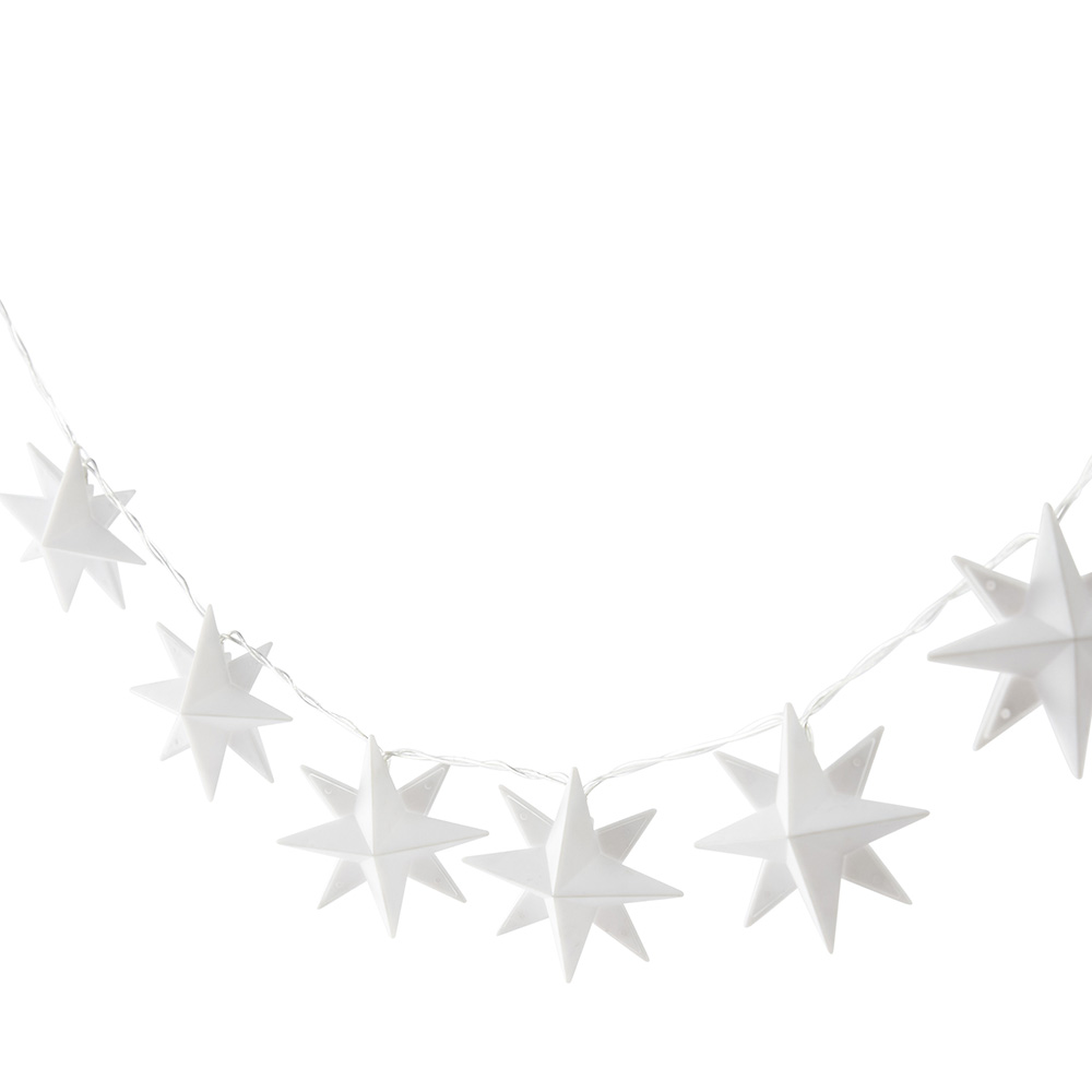 White star string lights store