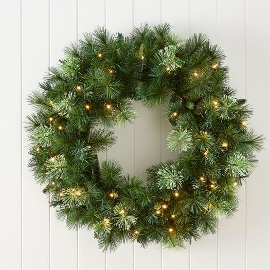 Luxe LED Large Green Wreath