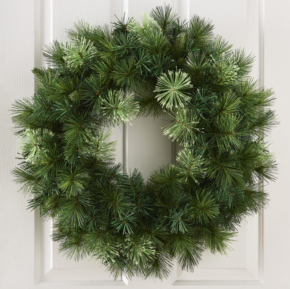 LED Small Green Wreath Adairs