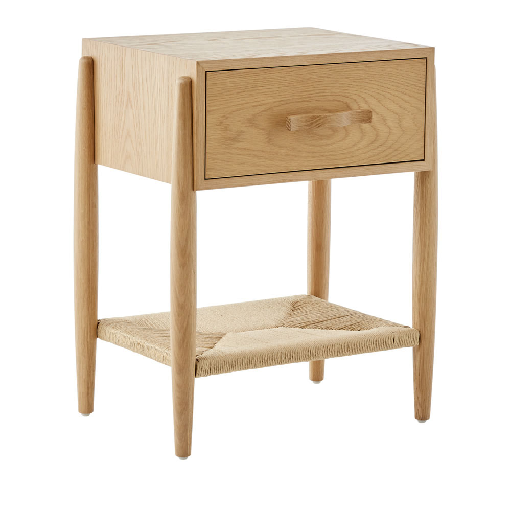 Hendrix Oak Bedside Table Adairs