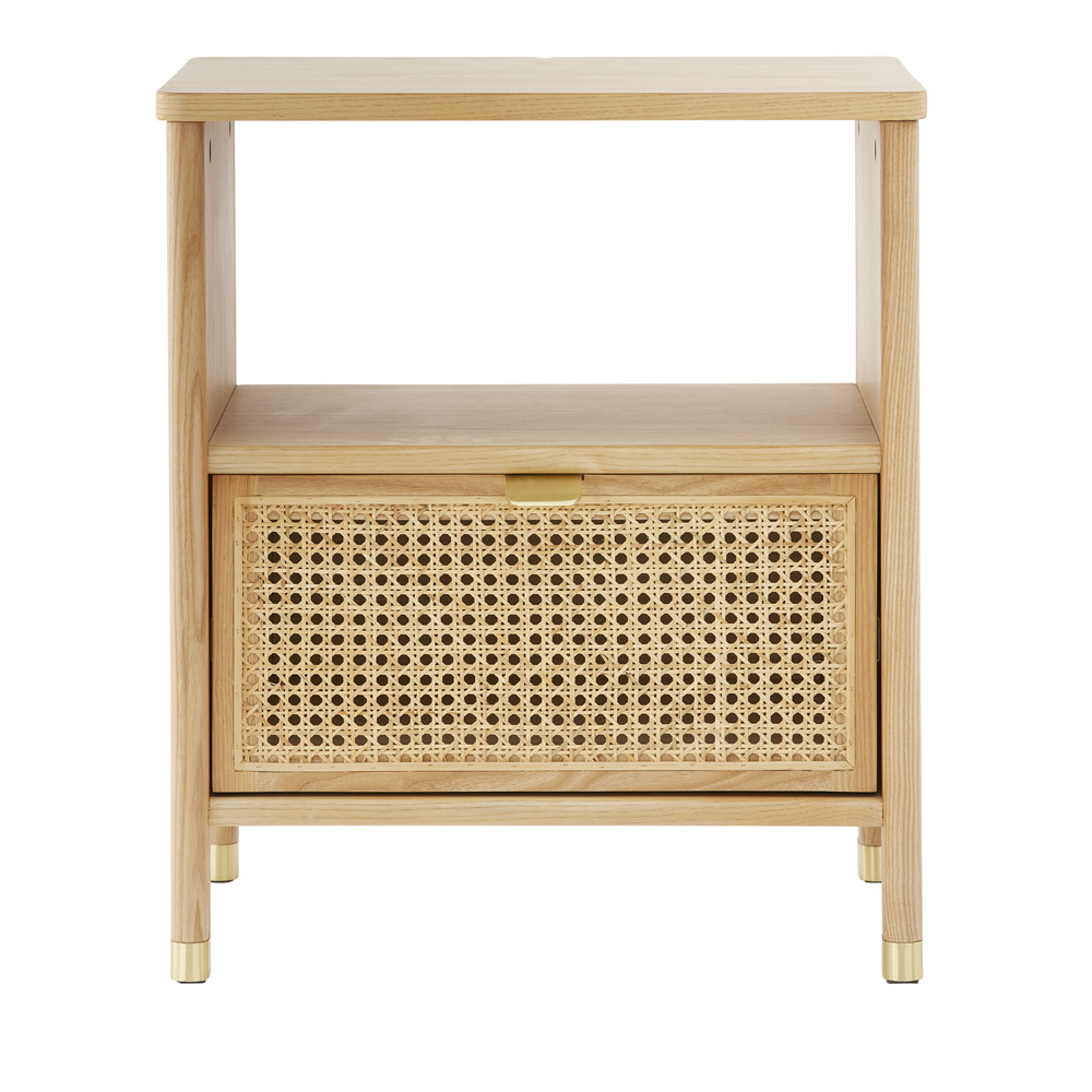 Swansea Natural Bedside Table Adairs