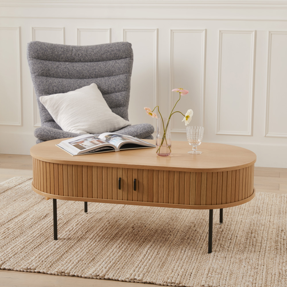 Hyde Natural Rectangle Coffee Table Adairs