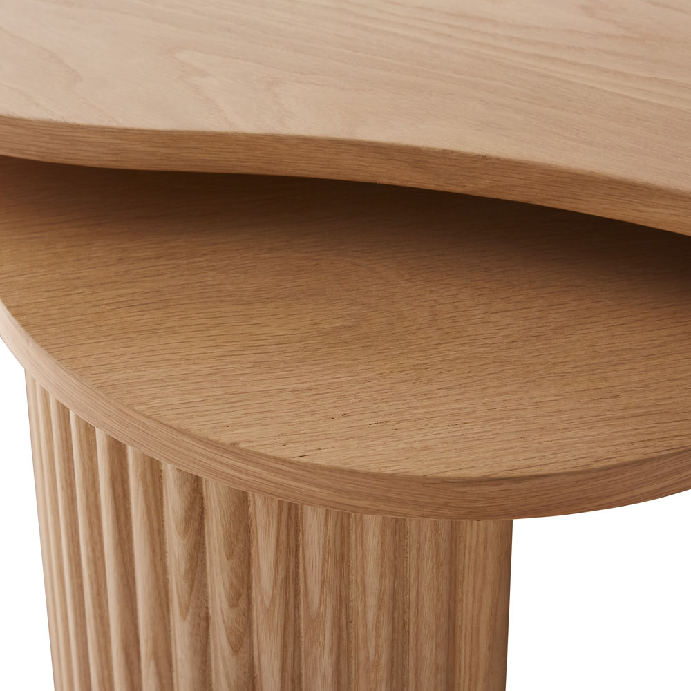Mark Tuckey - Oak Nesting Coffee Table Set | Adairs