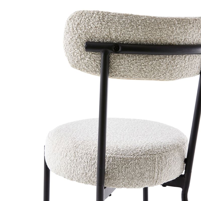 Remi Snow Boucle Counter Chair