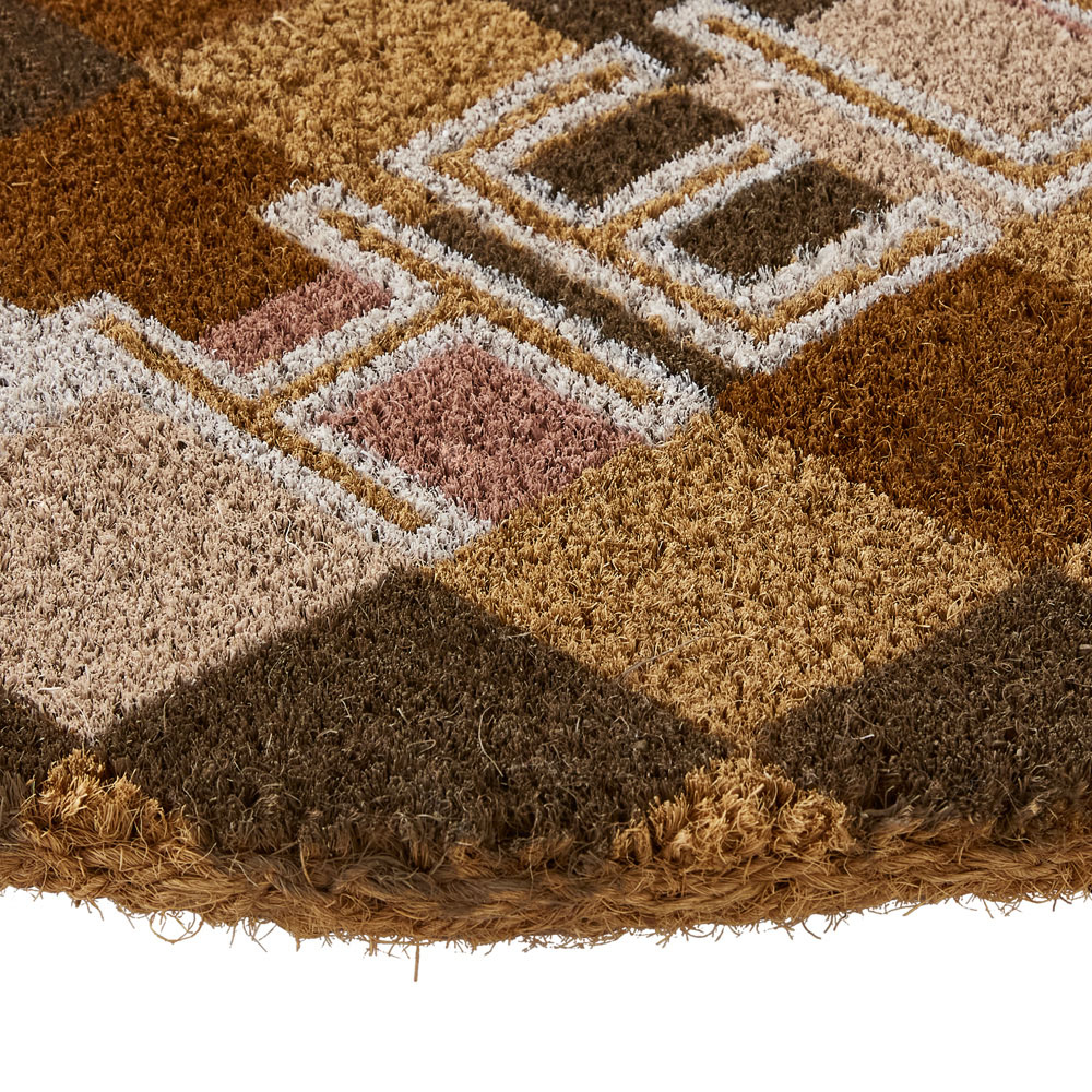Coir Hello Check Doormat Adairs