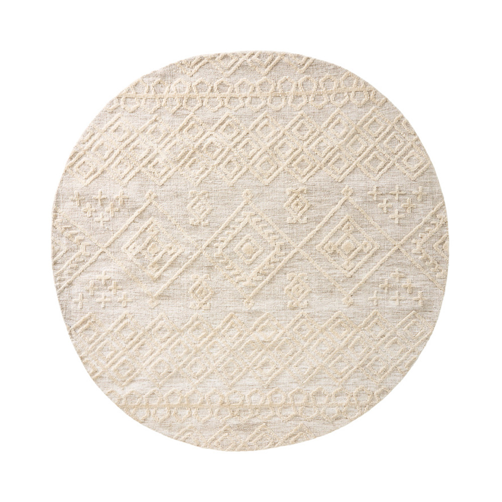 Ohio Natural Marle Round Rug Adairs