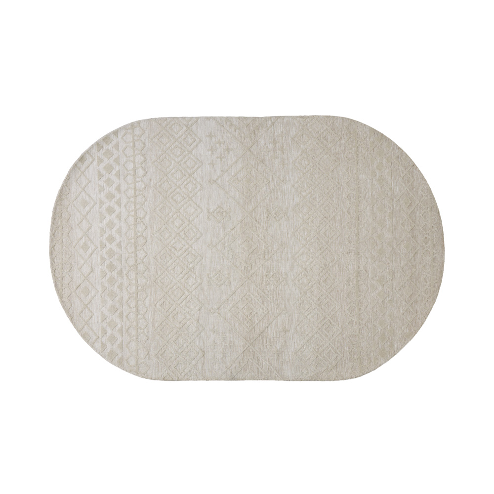Ohio Natural Marle Oval Rug Adairs