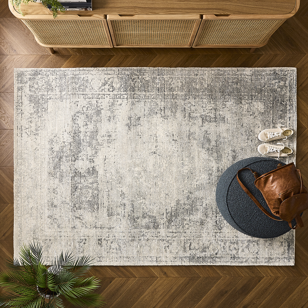 River Stone Blue Rug | Adairs