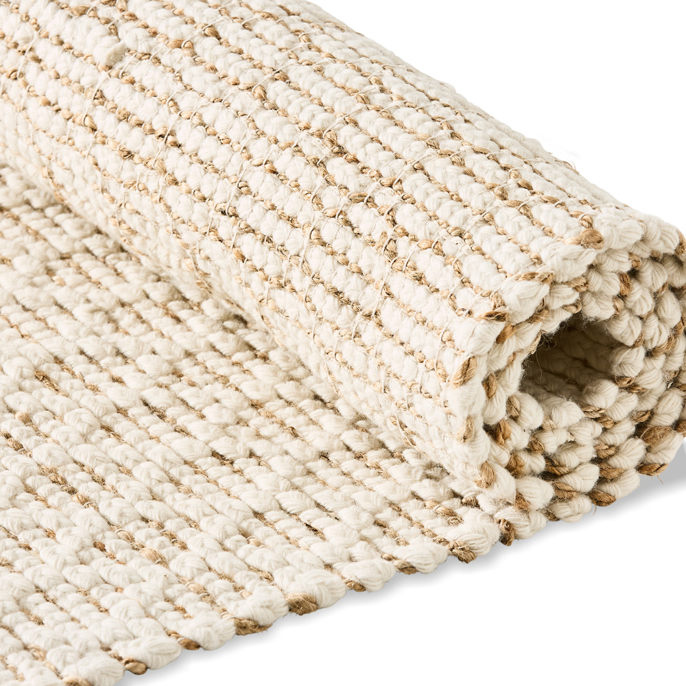 Avery Natural & White Rug | Adairs