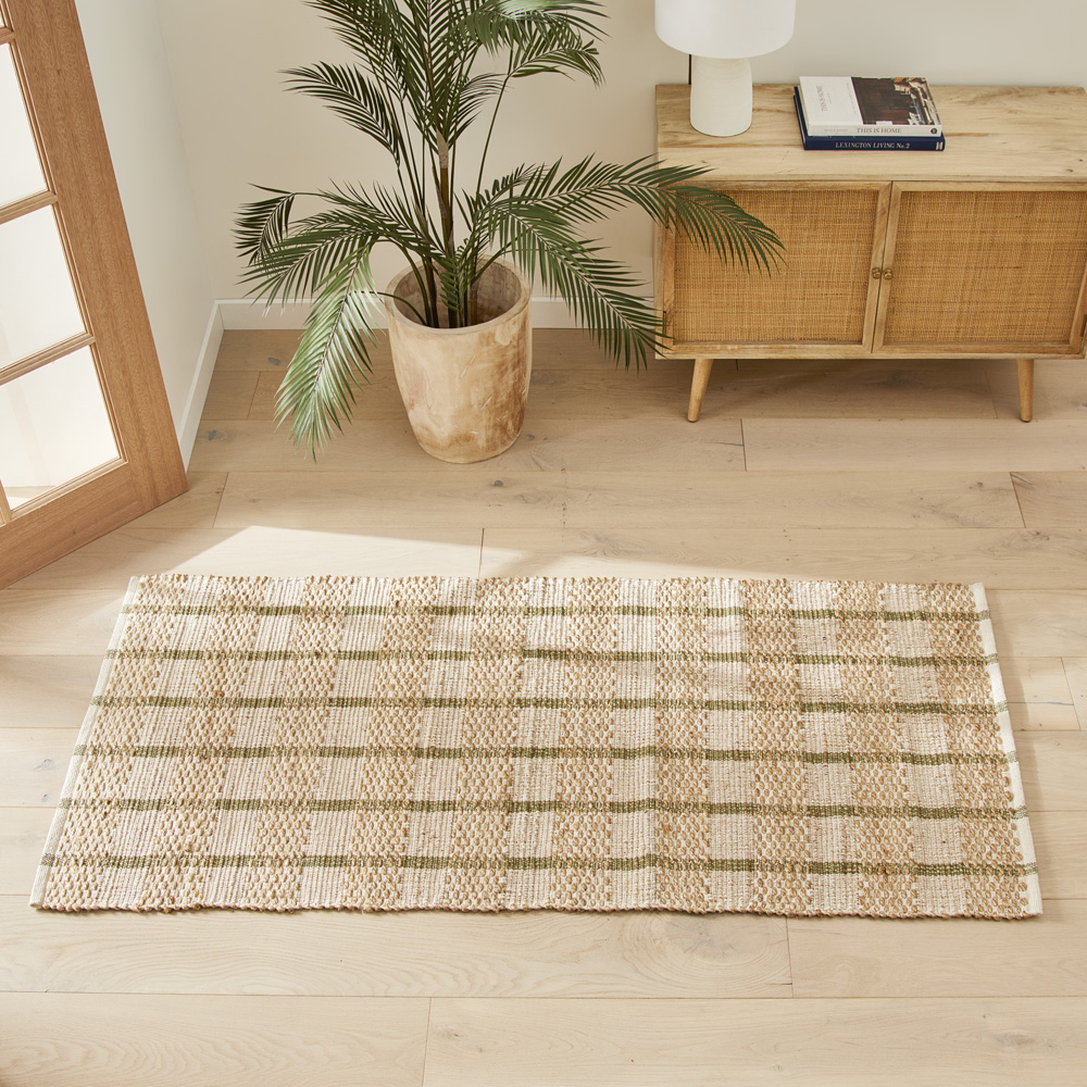 Bali Olive & Jute Rug Runner Adairs