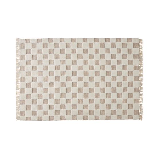 Archie Natural & Ivory Check Rug