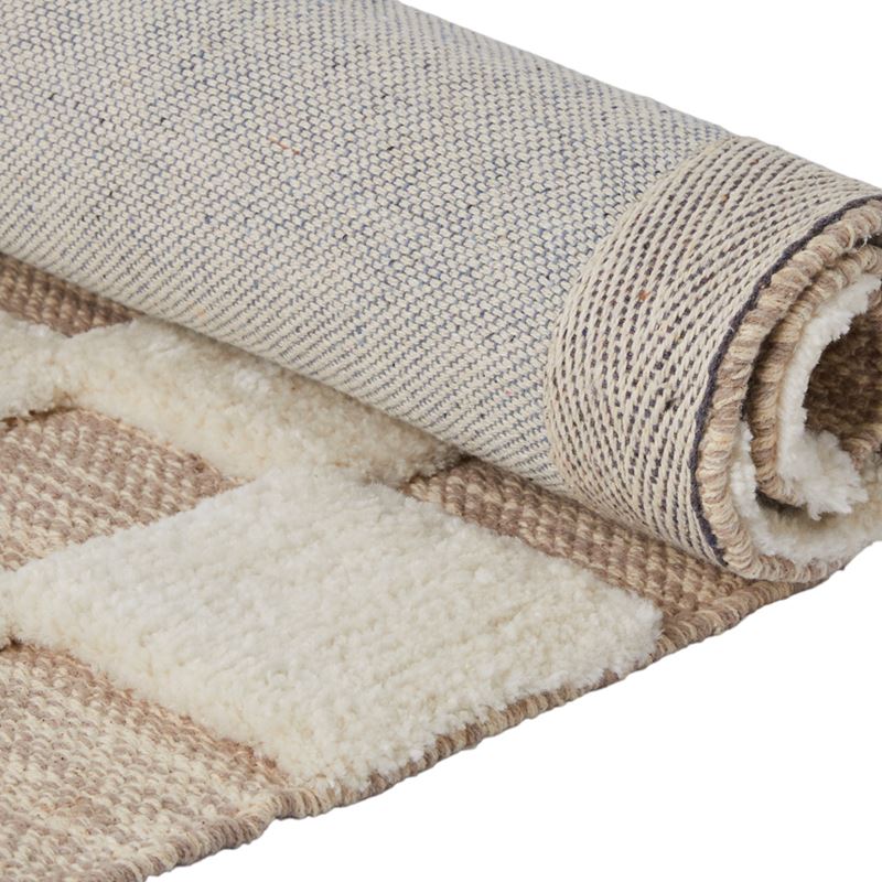 Archie Natural & Ivory Check Indoor Mat