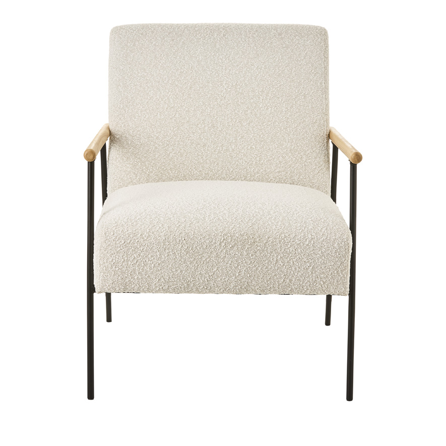 Dune Snow Boucle Chair Adairs