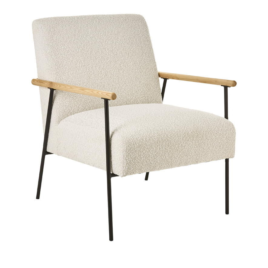 Dune Snow Boucle Chair Adairs