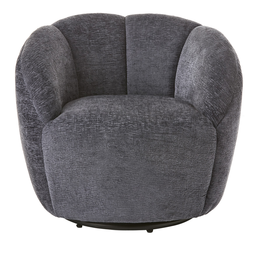 Ariel Navy Swivel Chair Adairs