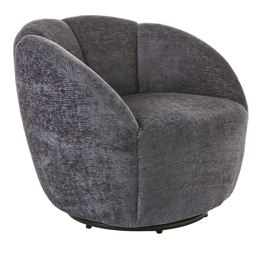 Ariel Navy Swivel Chair Adairs