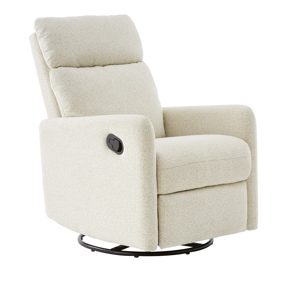 Riley Pearl Boucle Recliner Chair | Adairs