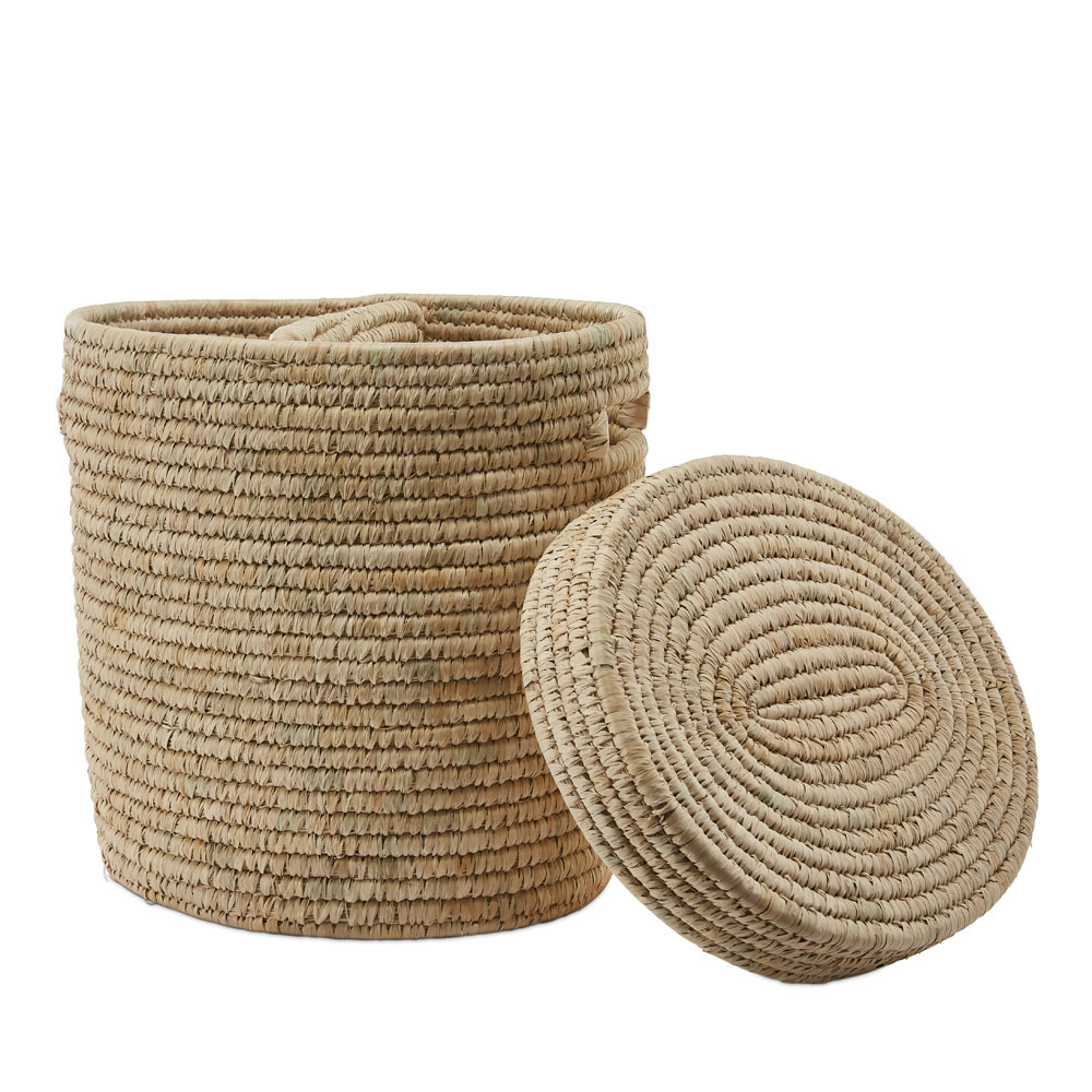 Masai Natural Divided Laundry Basket Adairs