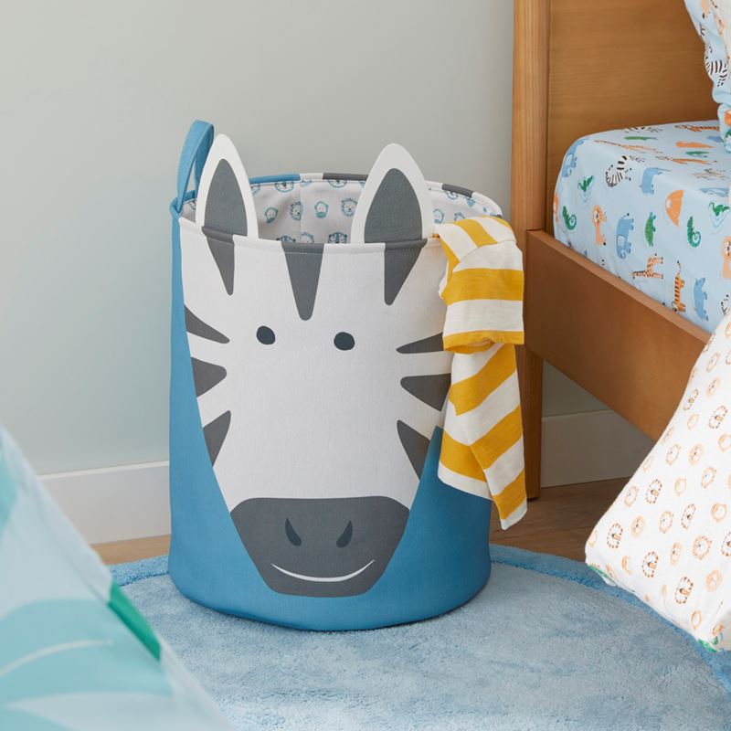 Adairs Kids - Zebra Designer Printed Basket | Adairs
