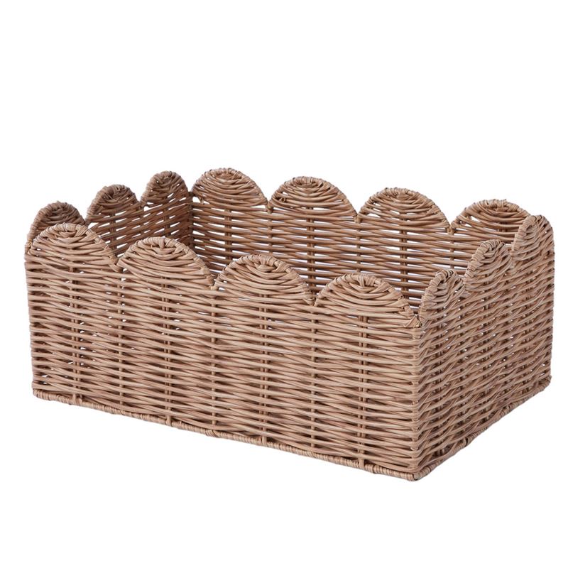 Scalloped Natural Baskets