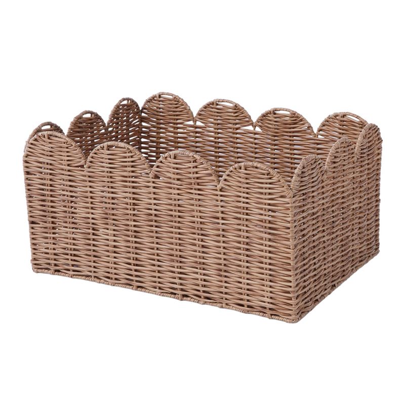 Scalloped Natural Baskets