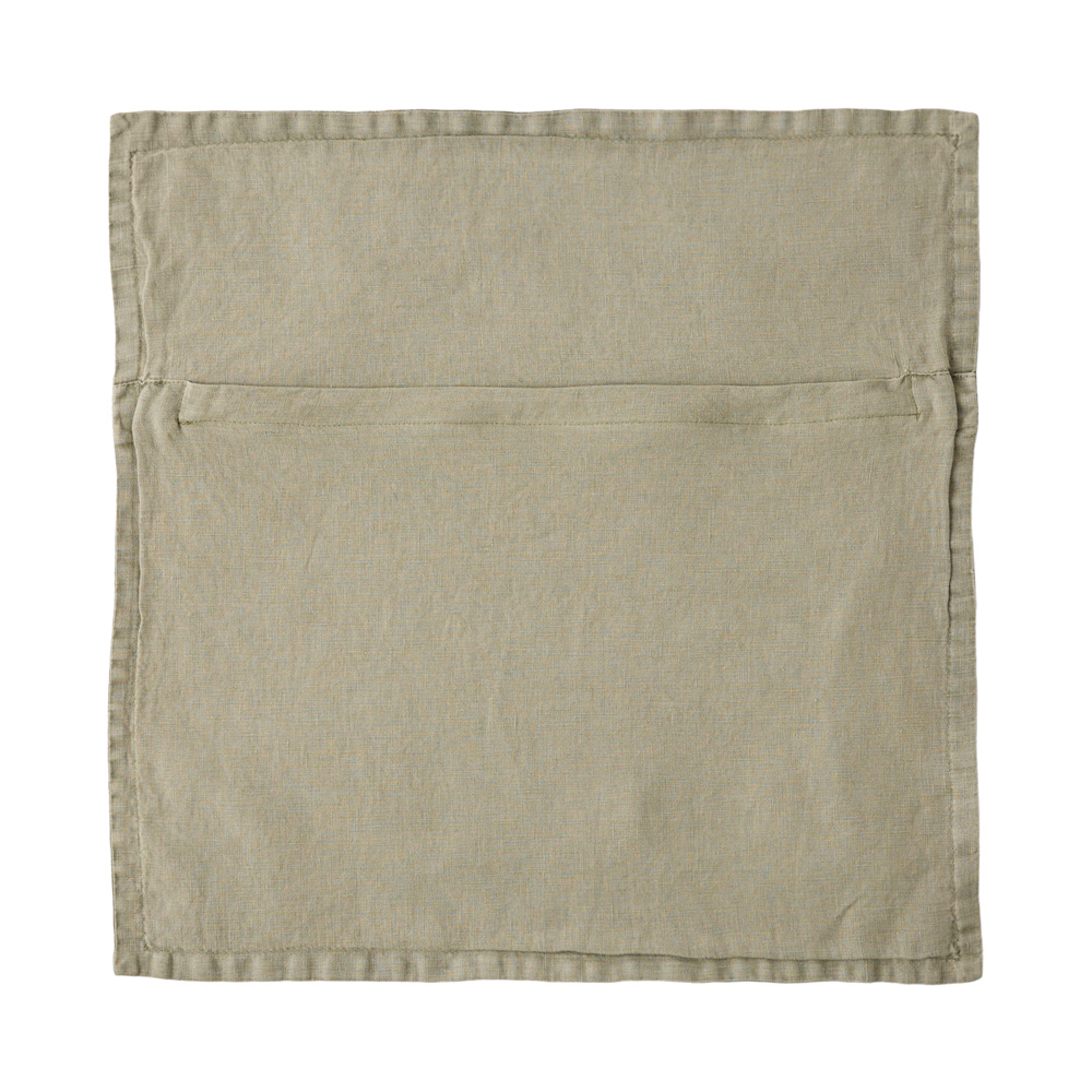 Belgian Gum Leaf Vintage Washed Linen Cushion Cover Adairs