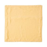 Belgian Lemon Drop Vintage Washed Linen Cushion Cover
