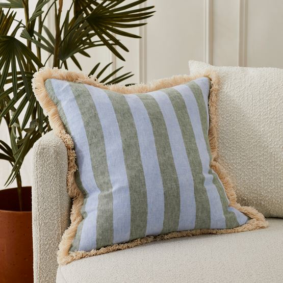 Lillie Pacific Blue & Garden Grove Cushion