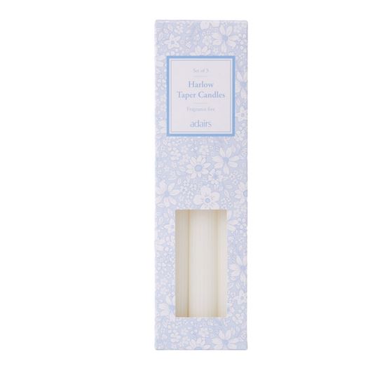 Harlow White Taper Candles