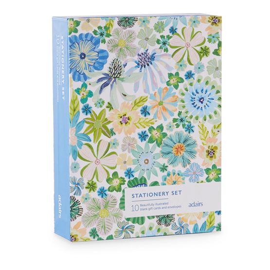 Sia Floral Card and Envelope Set 10 Pack