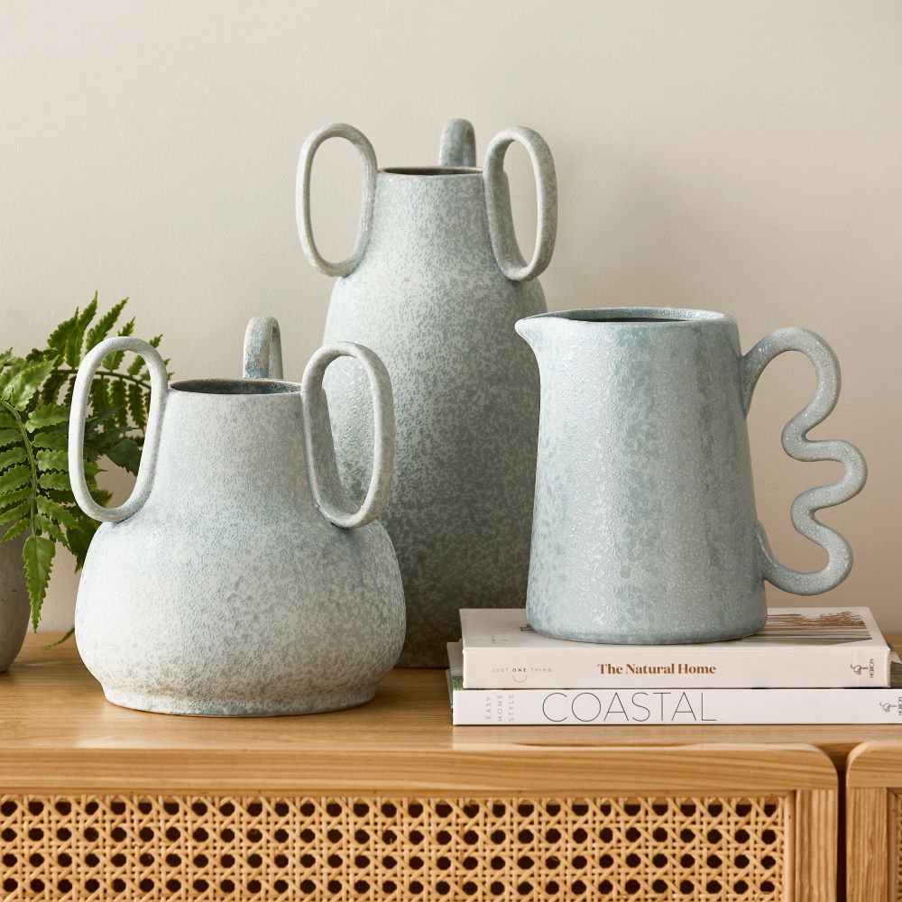 Bambini Light Blue Vase Pots Vases and Plant Stands Adairs