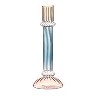 San Marco Amber, Blue & Pink Column Candleholder