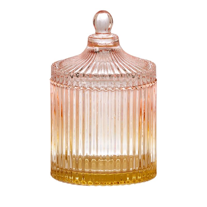 Genoa Pink & Gold Medium Trinket Jar