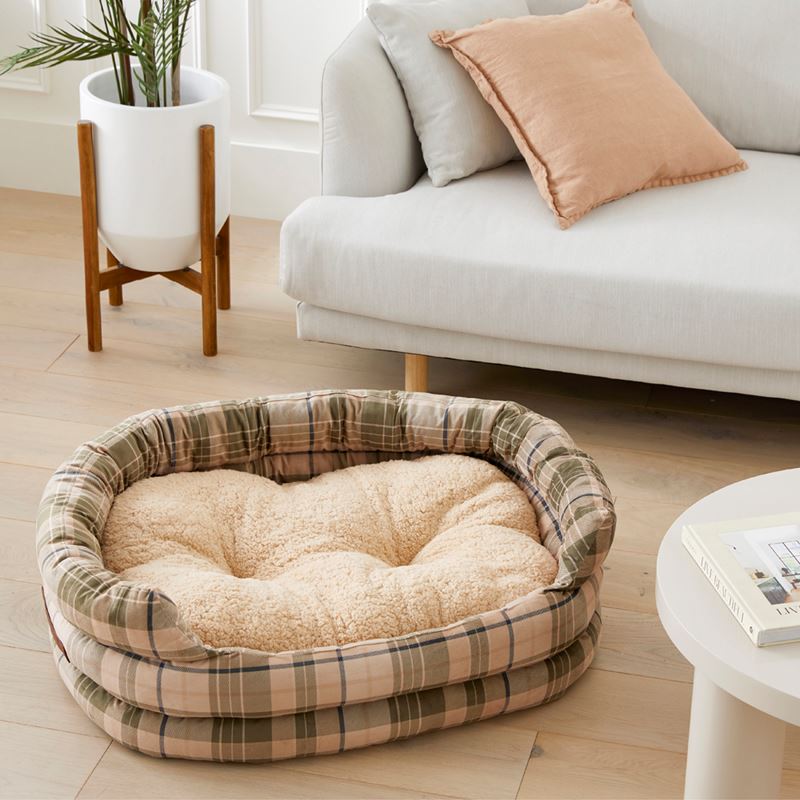 Ziggy Biscuit & Forest Corduroy Pet Bed