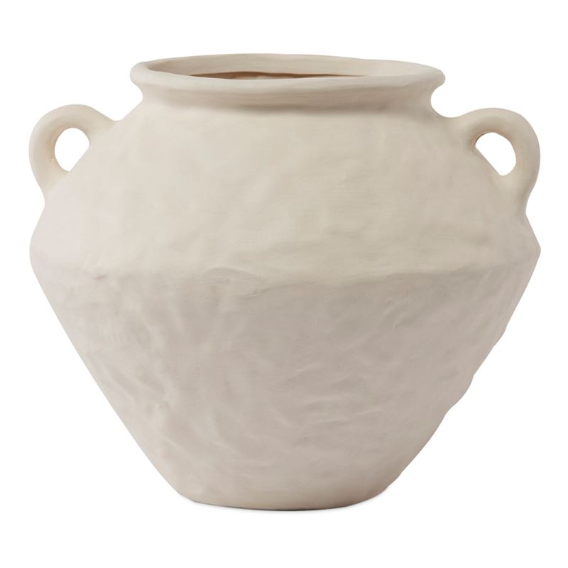 Centro White Belly Vase