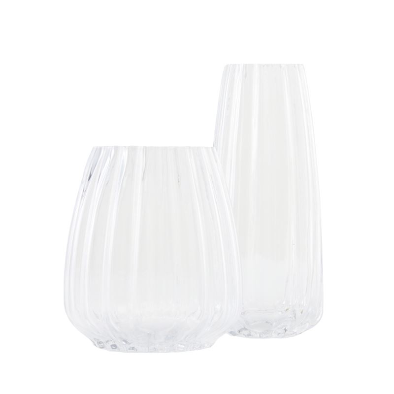 Lotus Clear Short Vase