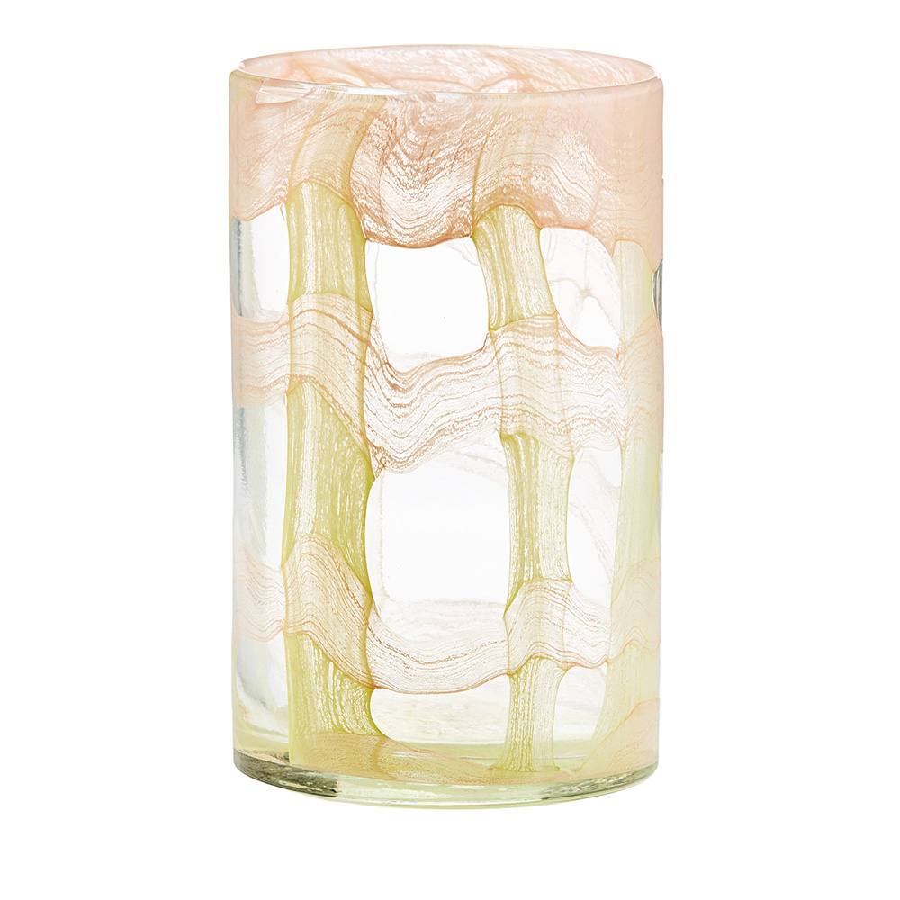 Lattice Orange & Yellow Vase Adairs