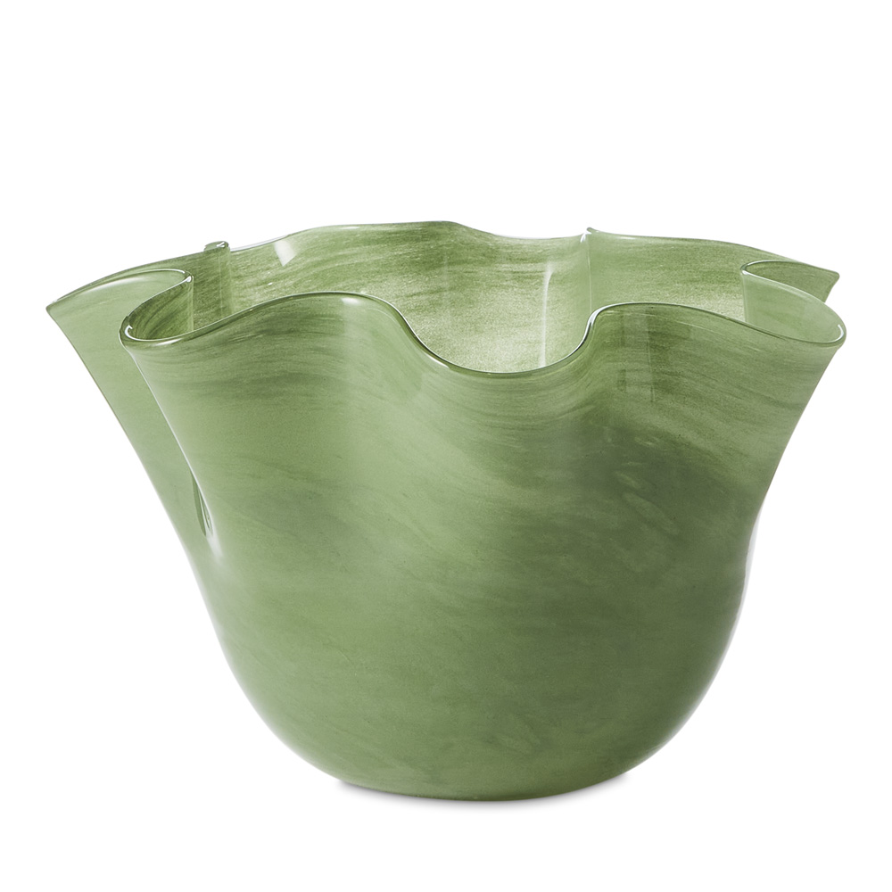 Fluted Green Bowl Adairs