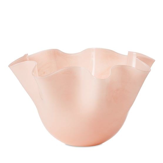 Fluted Pink Bowl