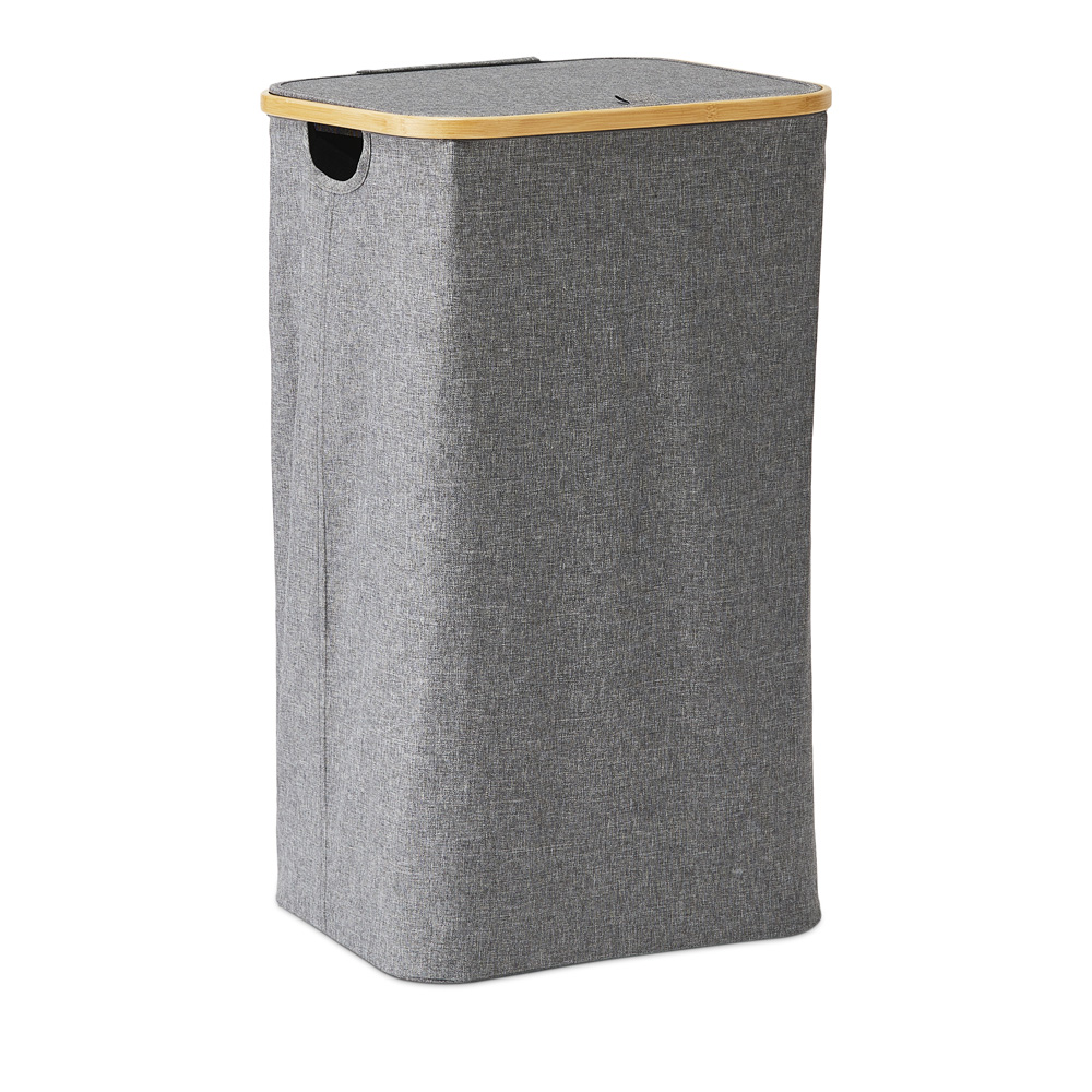 Remi Charcoal Single Laundry Basket Adairs