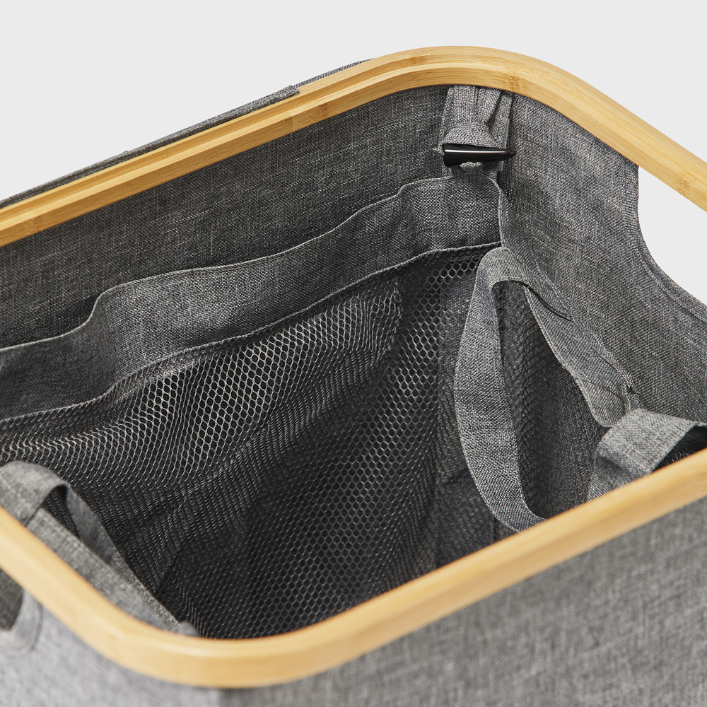 Remi Charcoal Single Laundry Basket Adairs