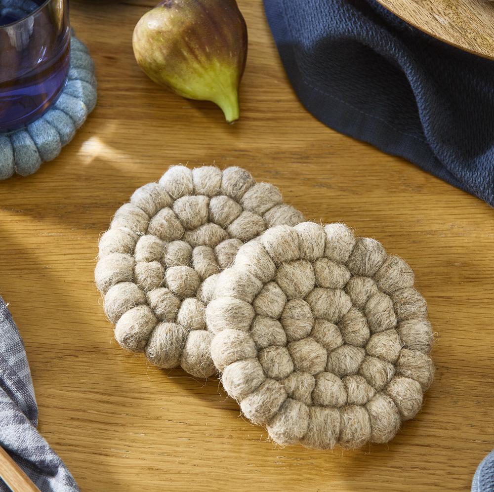 Spring Wool Coasters Homewares | Home Decor & Home Accessories | Adairs