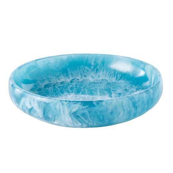 Calypso Turquoise Resin Medium Serving Bowl